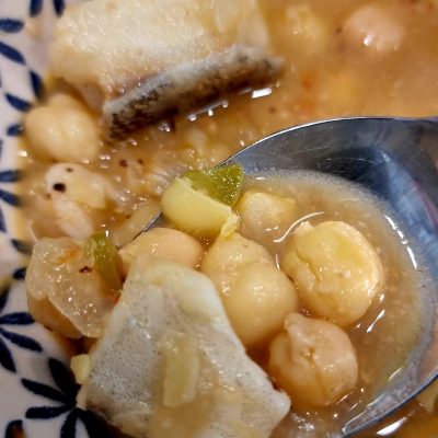 Cigrons estofats amb Bacallà d'Islàndia (2)